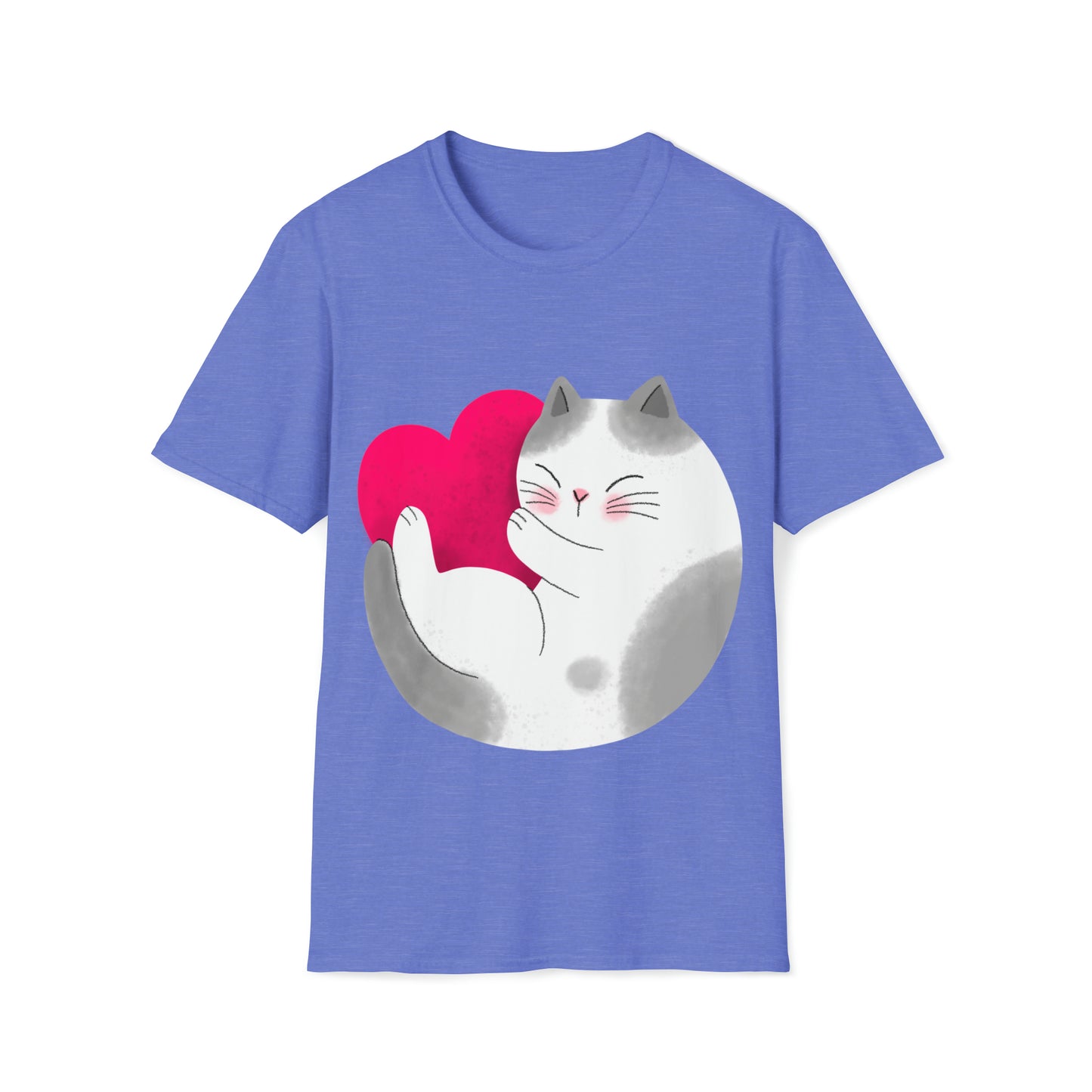 Men and Women moon kitty Softstyle T-Shirt