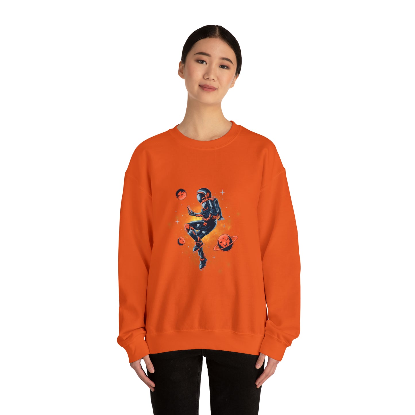 Beautiful Astronaut Heavy Blend™ Crewneck Sweatshirt for men and women