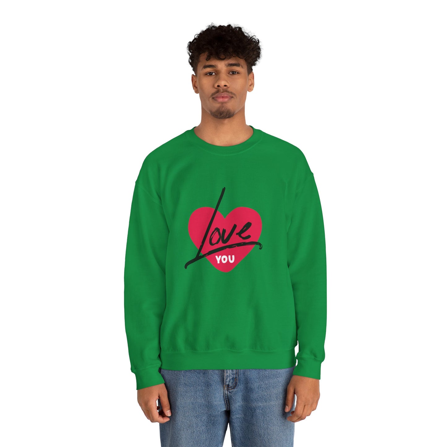 I LOVE YOU Valentine's special Heavy  Sweatshirt for men and women