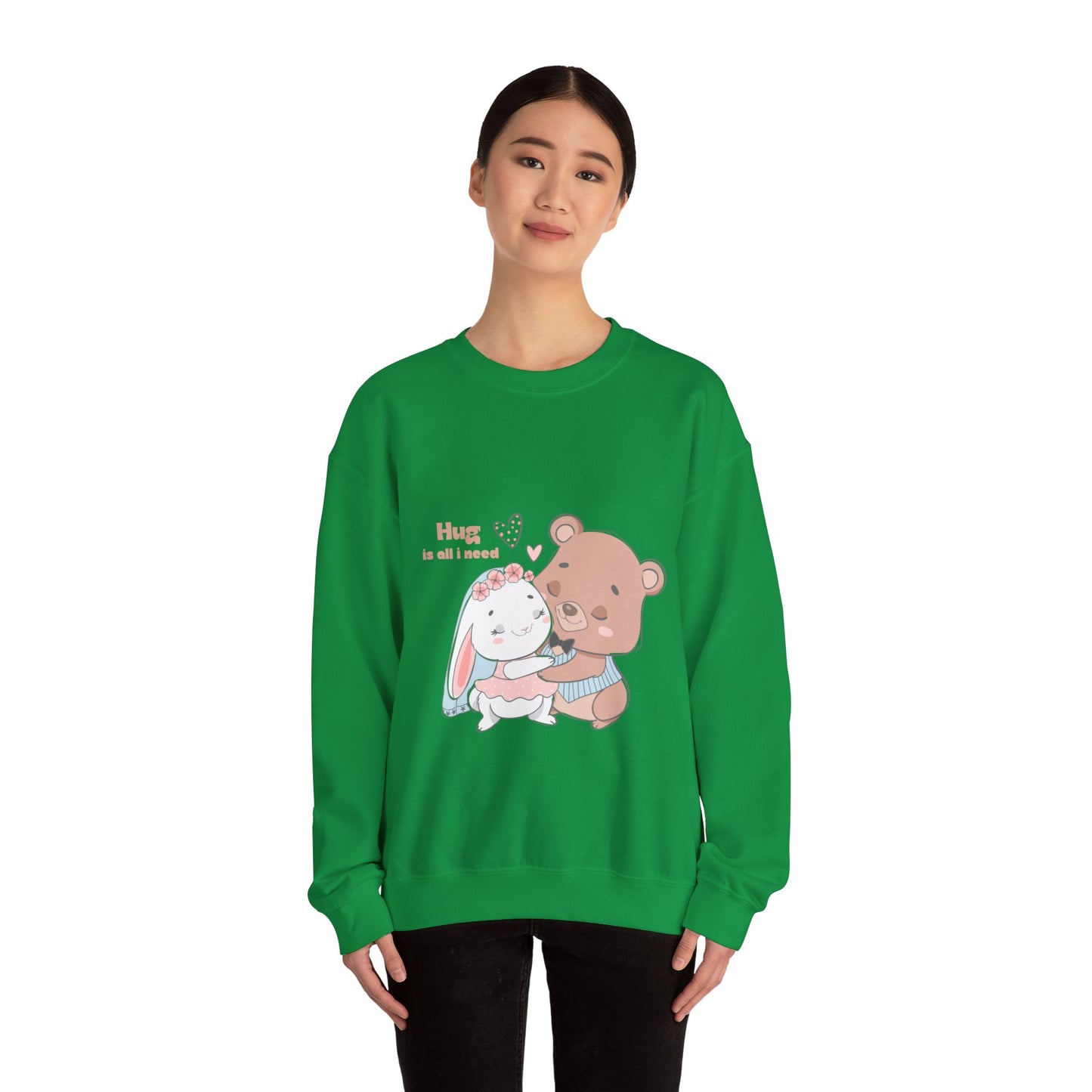 Hug is all i need Cute heavy Valentine's Special Sweatshirt for men and women