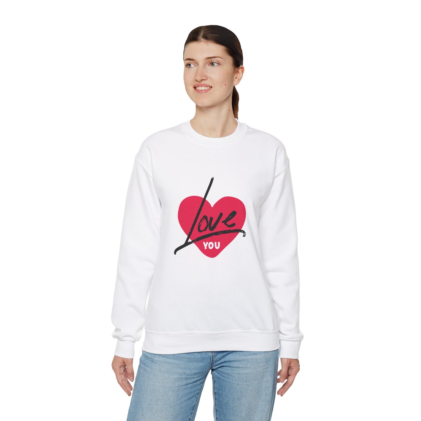 I LOVE YOU Valentine's special Heavy  Sweatshirt for men and women