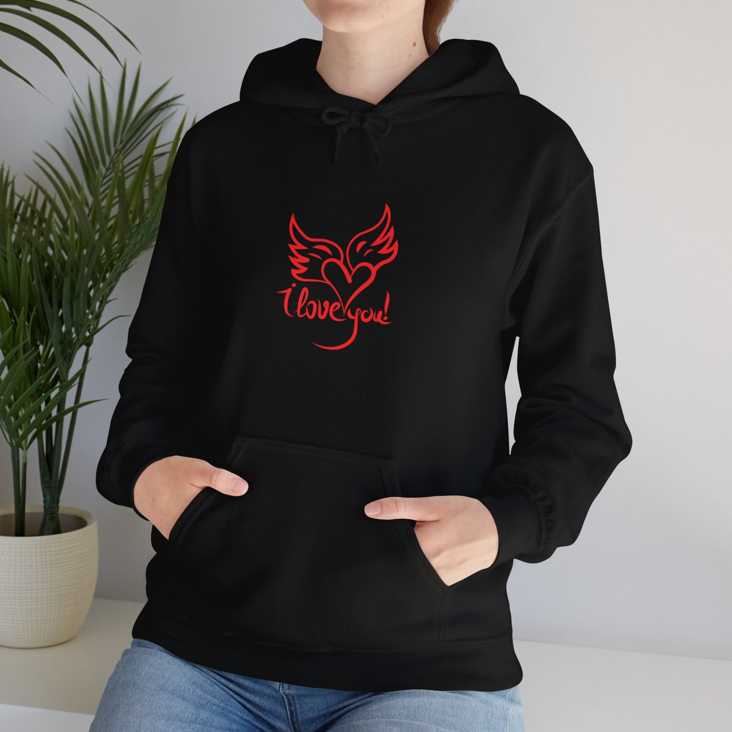 I love you beautiful valentine Heavy Hooded Sweatshirt for men and women