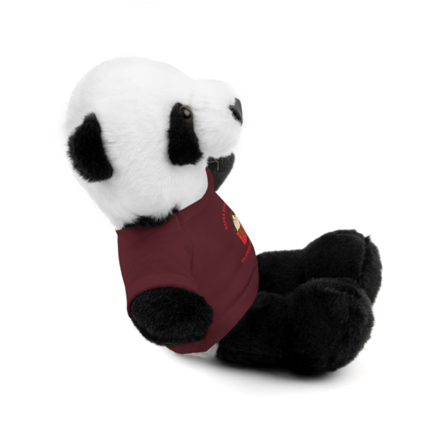 Cute sheep SANTA PAW IS HERE to spread good cheer soft toy