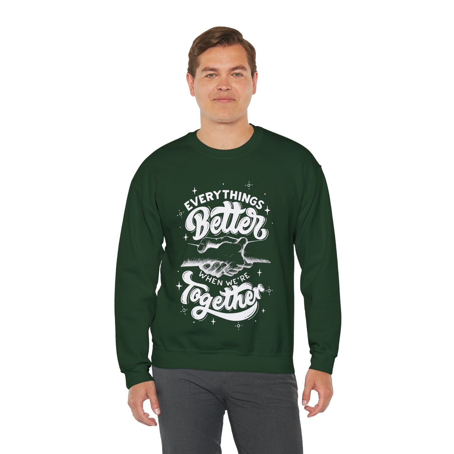 Everything is better together Heavy Blend™ Crewneck Sweatshirt