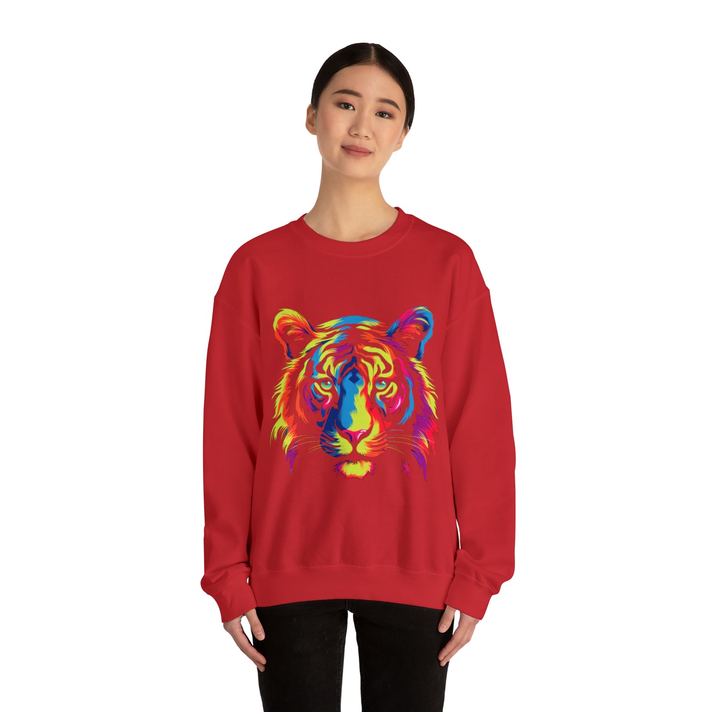 Unique and beautiful tiger  Heavy Blend™ Crewneck Sweatshirt for men and women