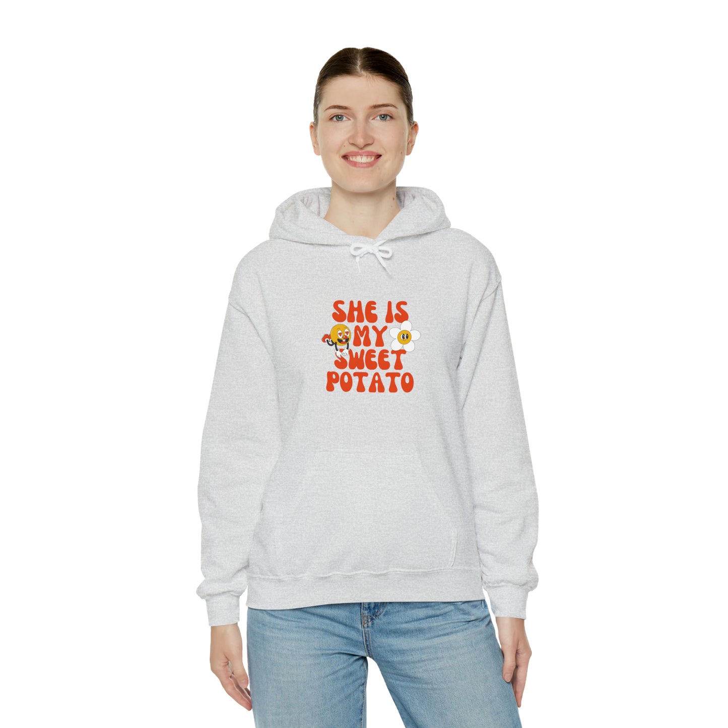 MEN and WOMEN cute she is my sweet potato Heavy Blend™ Hooded Sweatshirt