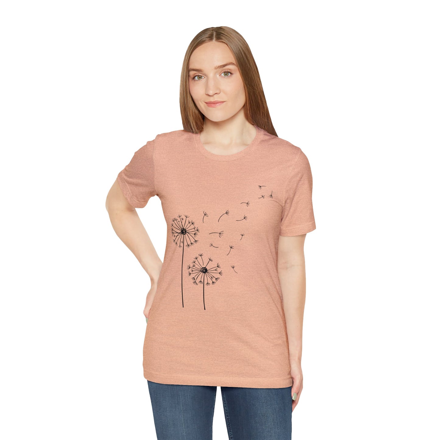 Beautiful flower Jersey Short Sleeve T-Shirt for Women