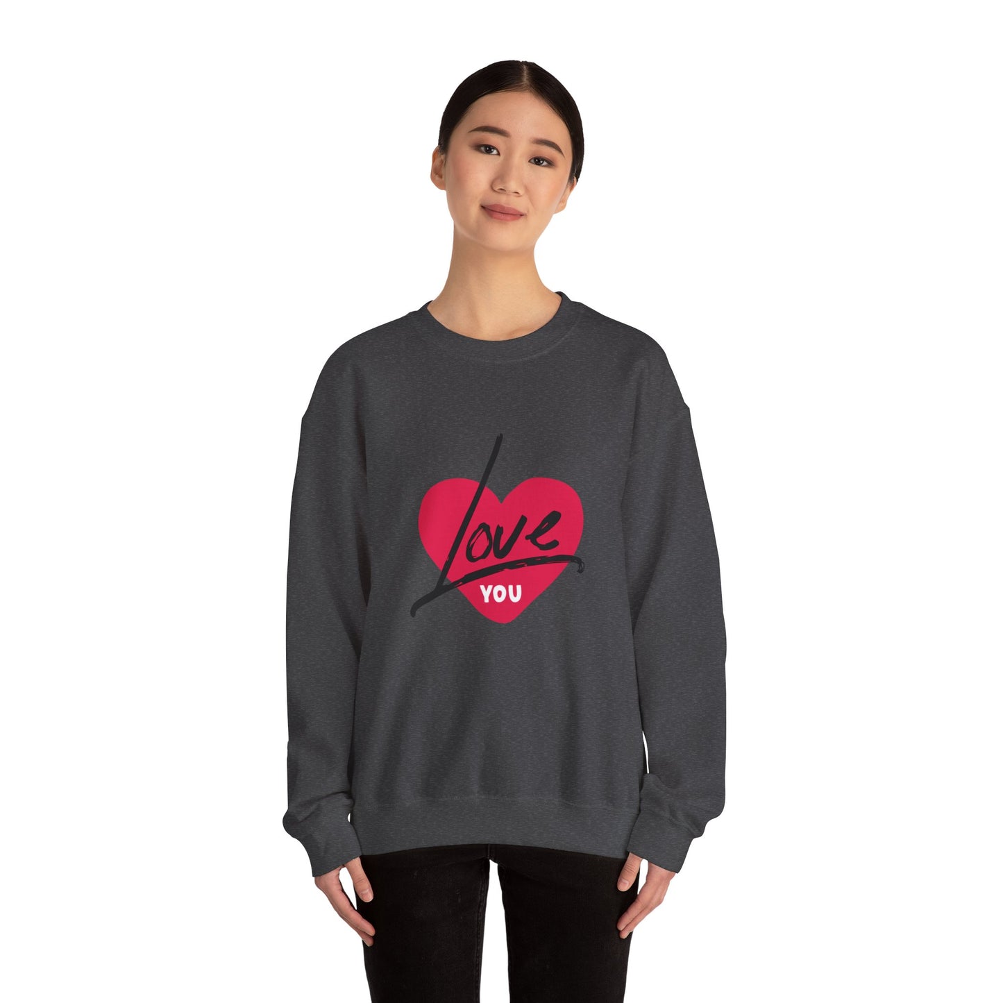 I LOVE YOU Valentine's special Heavy  Sweatshirt for men and women