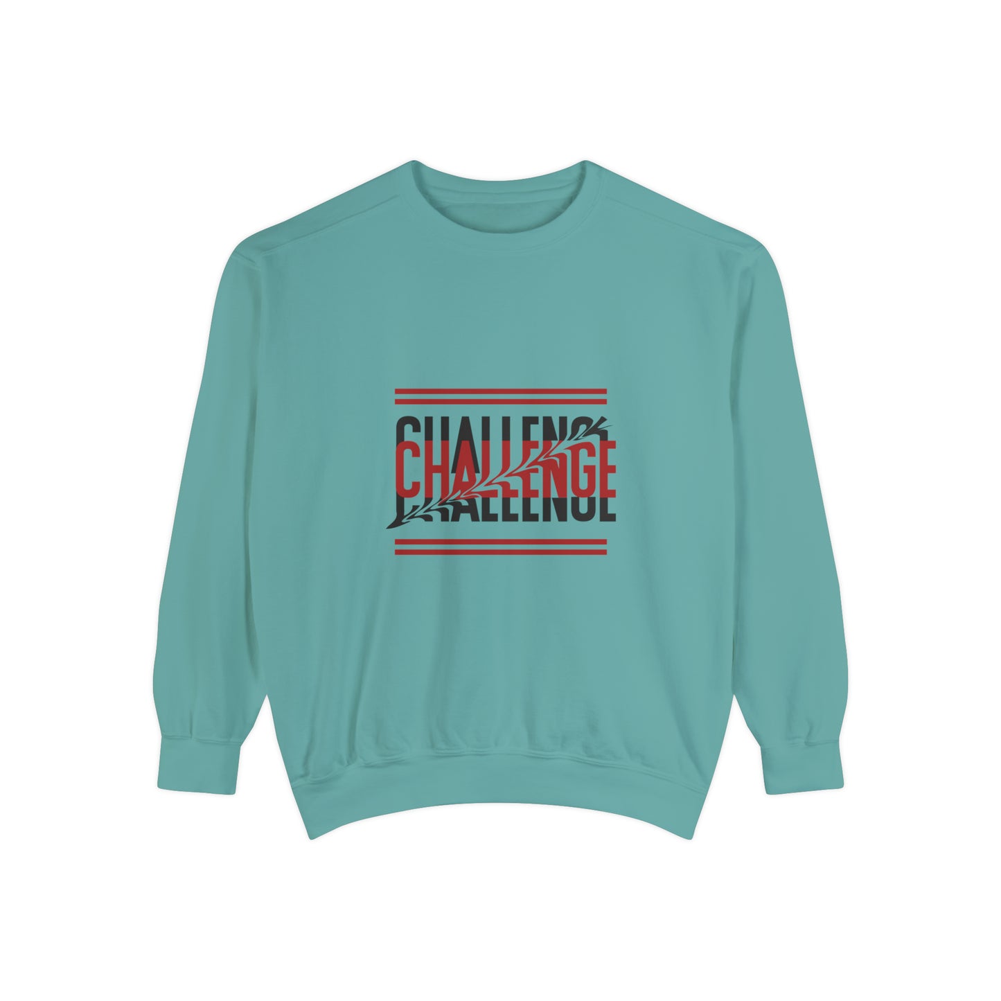 Beautiful Creative Challenge print men and women and  Garment-Dyed Sweatshirt