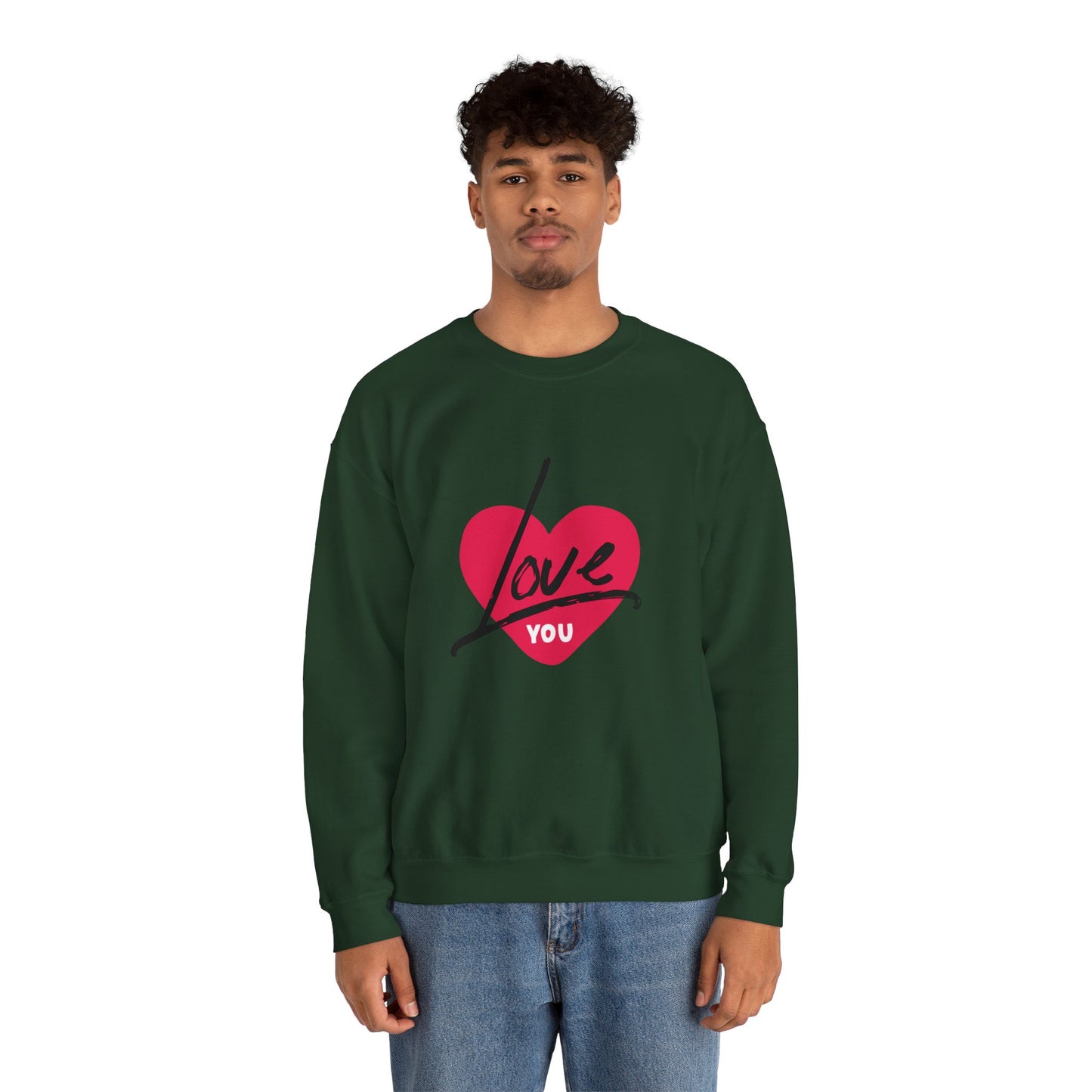 I LOVE YOU Valentine's special Heavy  Sweatshirt for men and women