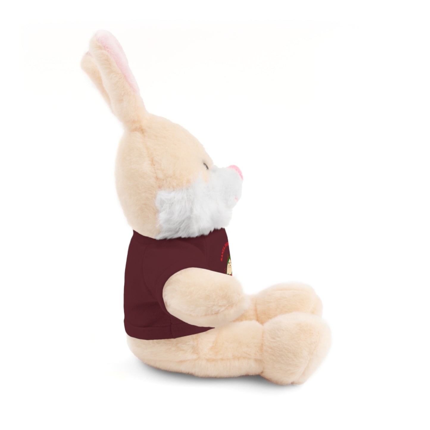 Cute sheep SANTA PAW IS HERE to spread good cheer soft toy