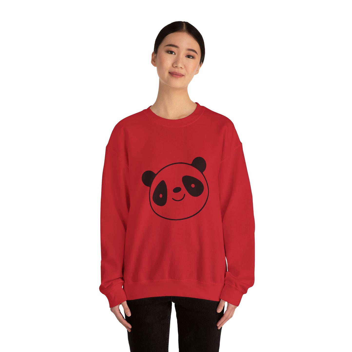 Panda love Heavy Crewneck Sweatshirt for men and women