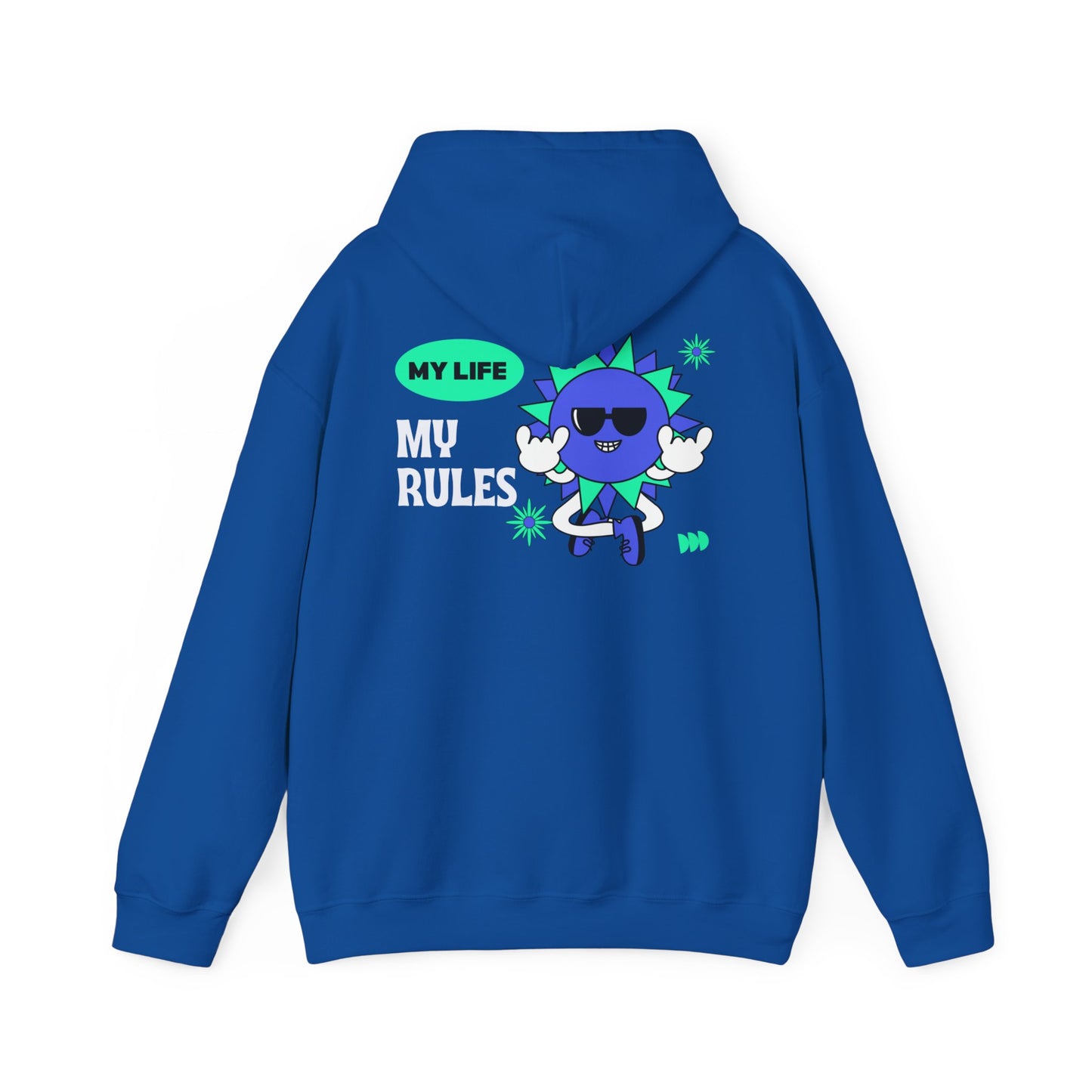 My life my rules cool Heavy Blend™ Hooded Sweatshirt for men and women