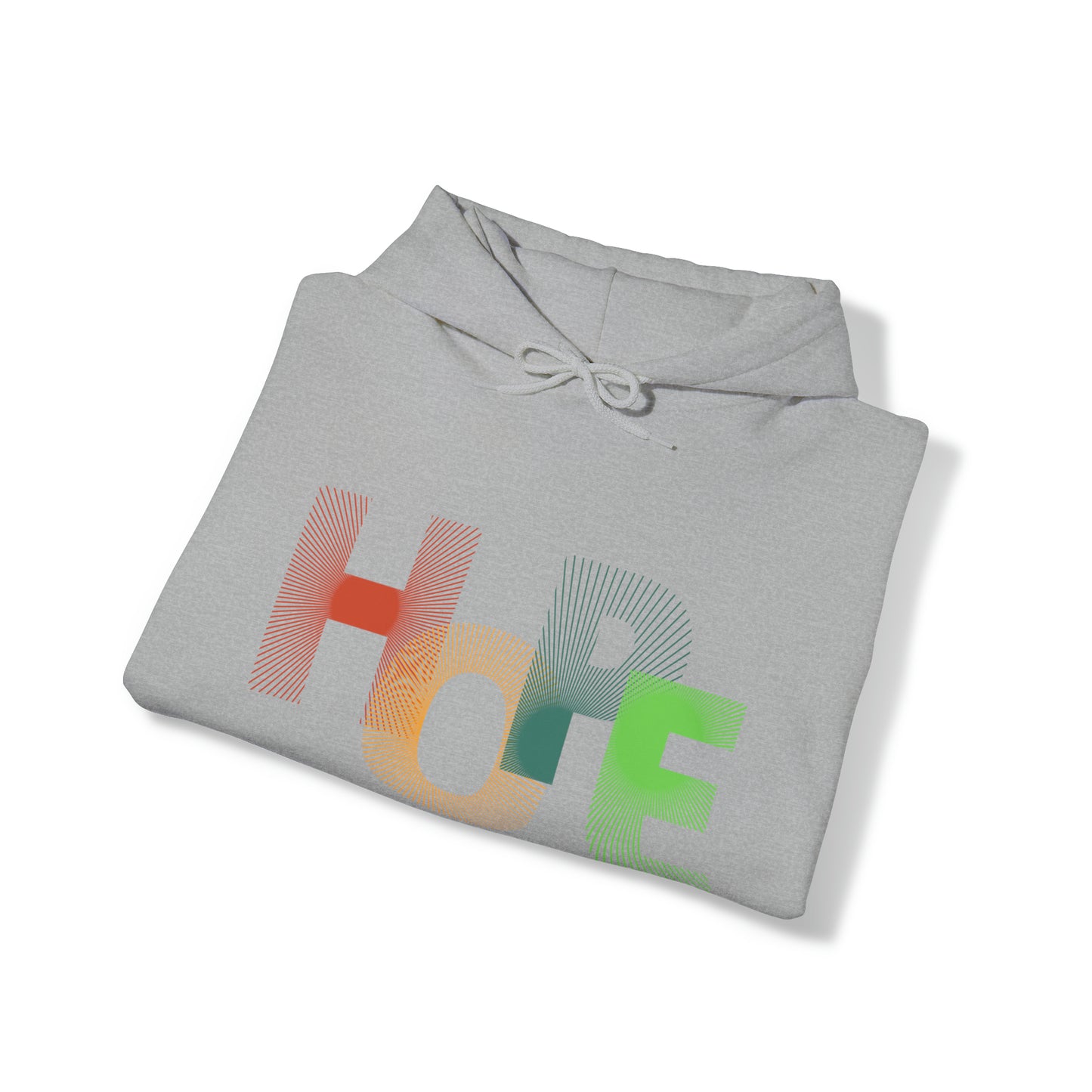 Beautiful and colourful HOPE Heavy Blend™ Hooded Sweatshirt for men and women