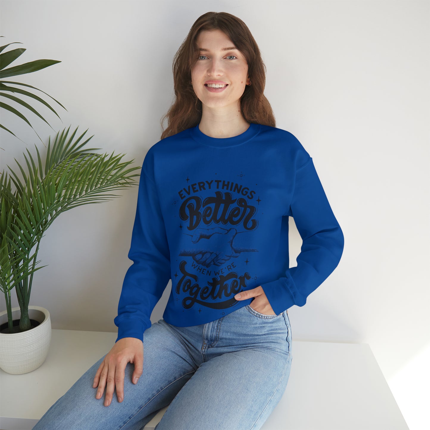 Everything is better together Heavy Blend™ Crewneck Sweatshirt