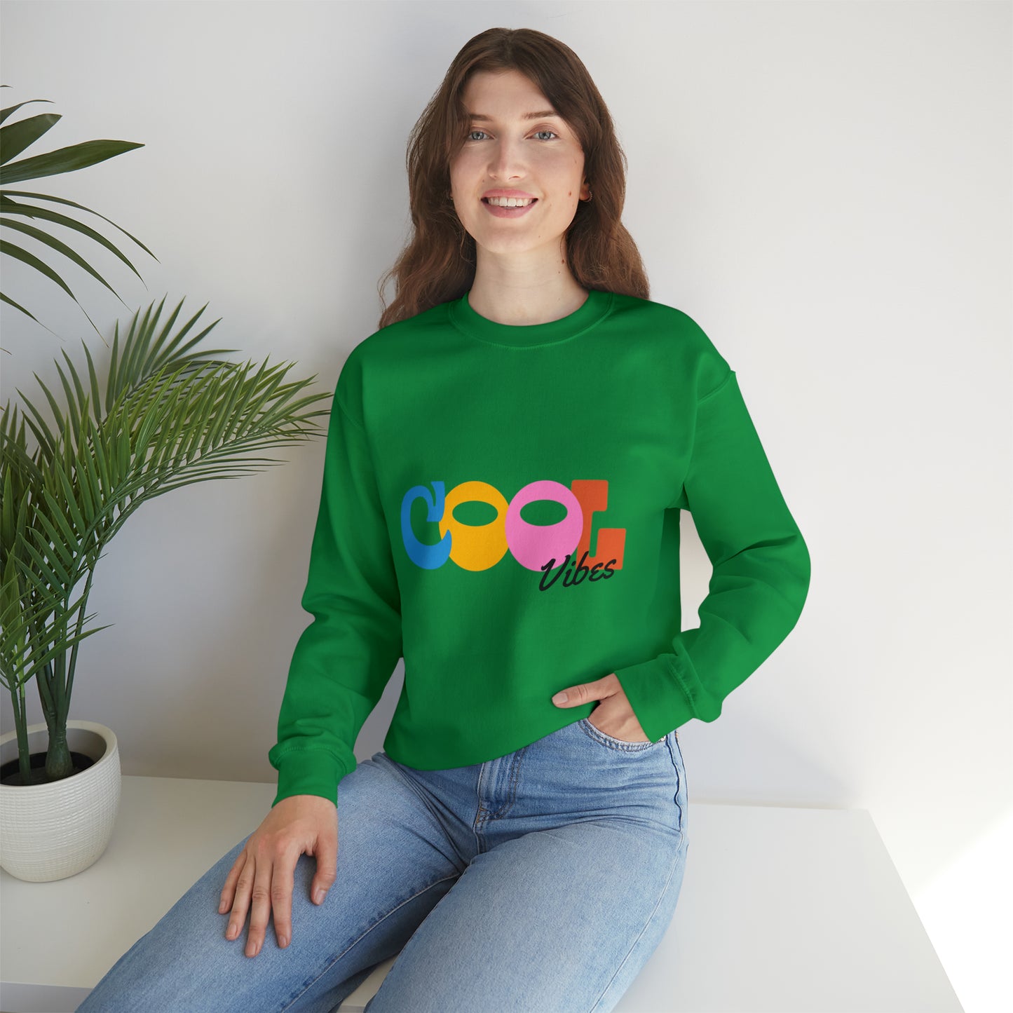 COOL vibes Colourful Heavy Blend™ Crewneck Sweatshirt for Men and Women