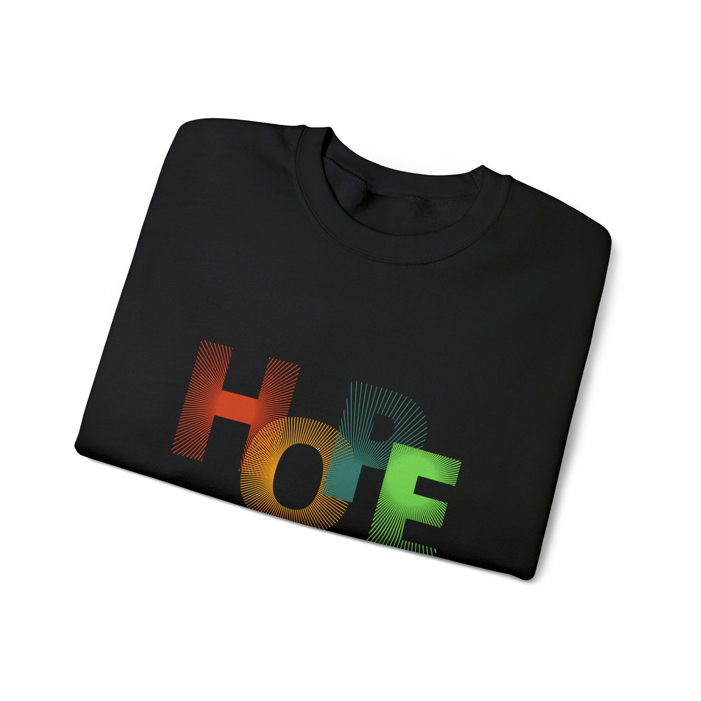 Beautiful and Colourful HOPE Heavy Blend™ Crewneck Sweatshirt for men and women