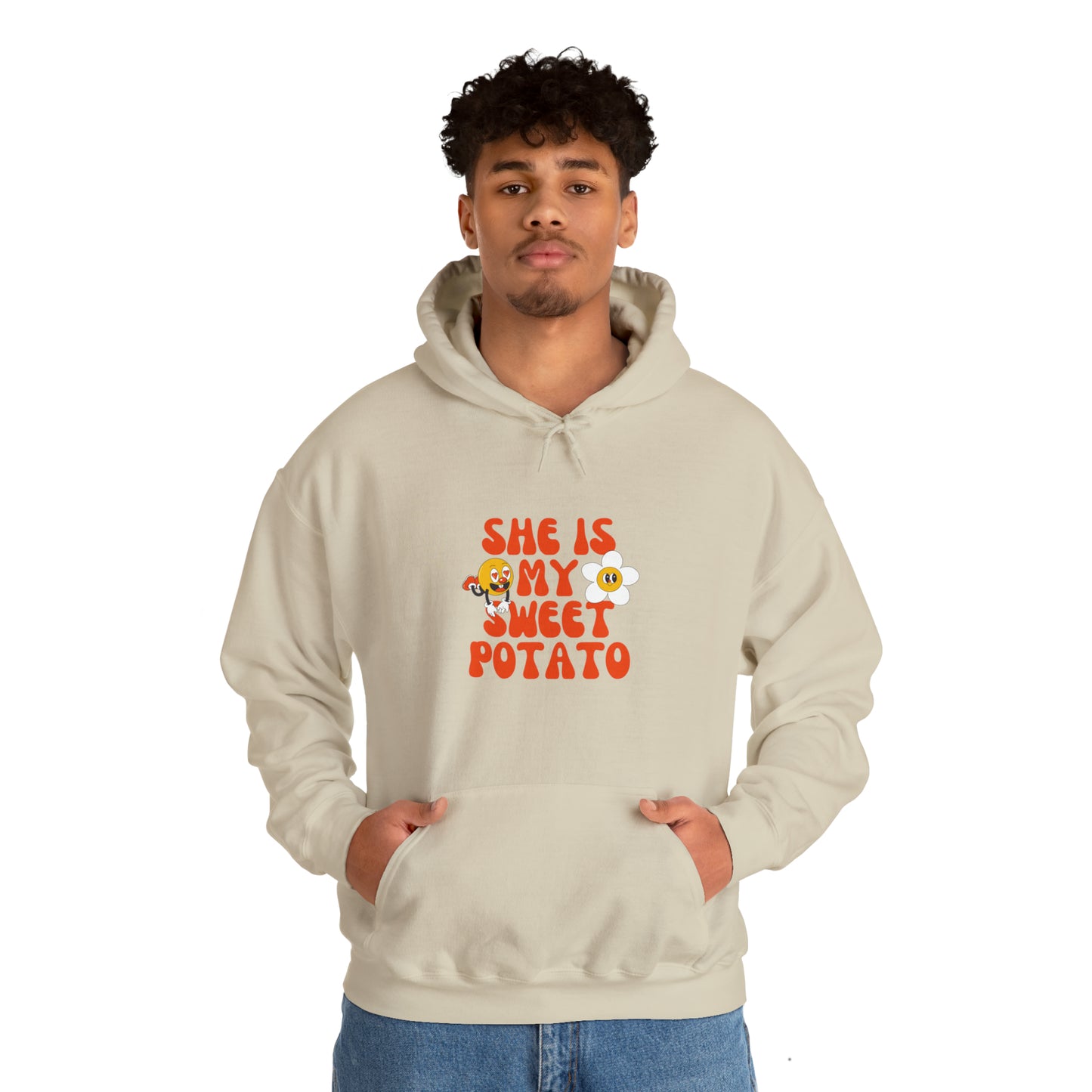 MEN and WOMEN cute she is my sweet potato Heavy Blend™ Hooded Sweatshirt