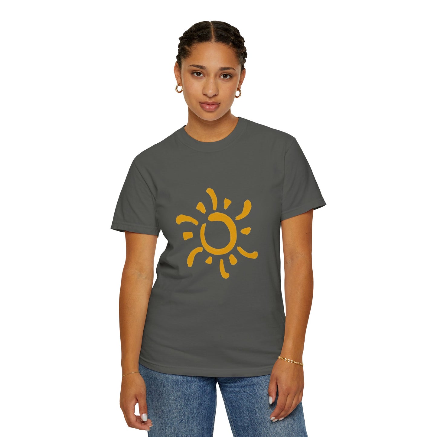 Beautiful rising sun art T-shirt for women