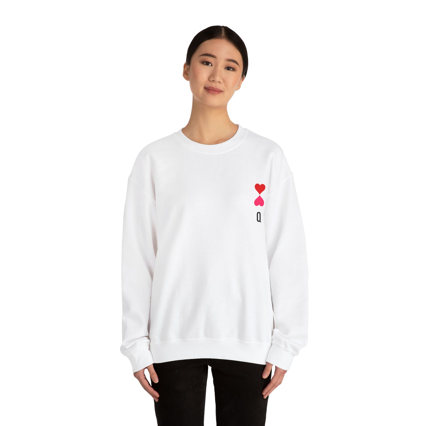 Heart queen Heavy Blend™ Crewneck Sweatshirt for men and women