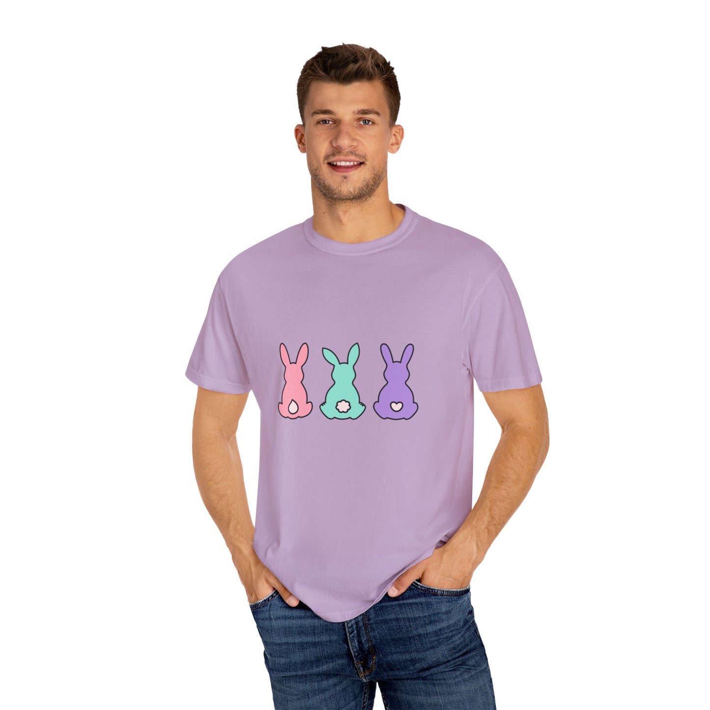 Cute and colourful bunny T-shirt for men and women