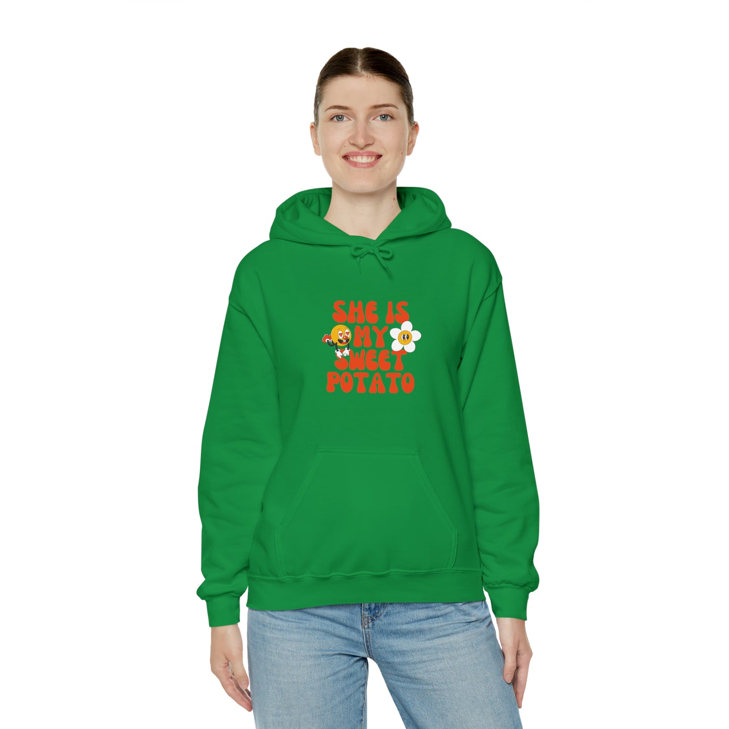 MEN and WOMEN cute she is my sweet potato Heavy Blend™ Hooded Sweatshirt