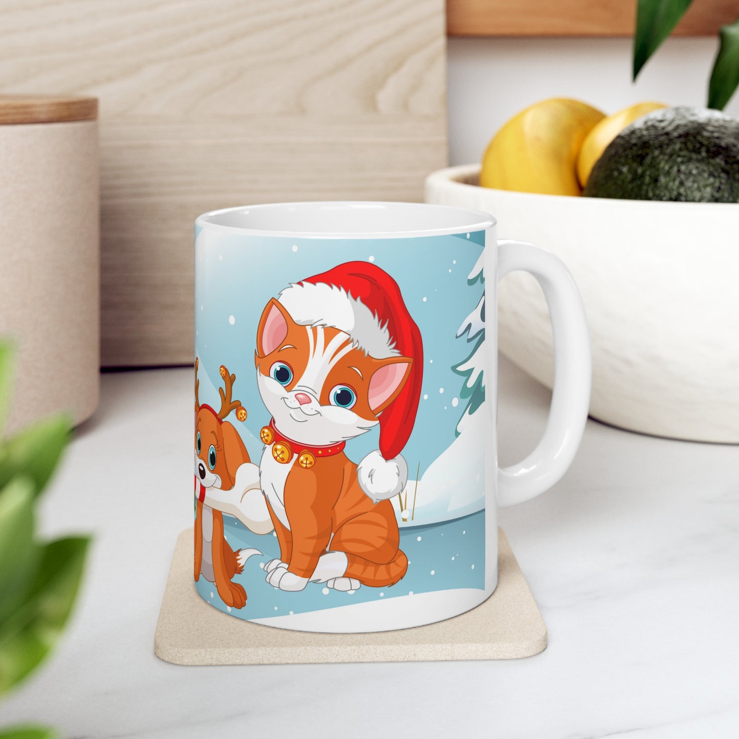 Cute and bright Merry Christmas Coffee Mug 11oz