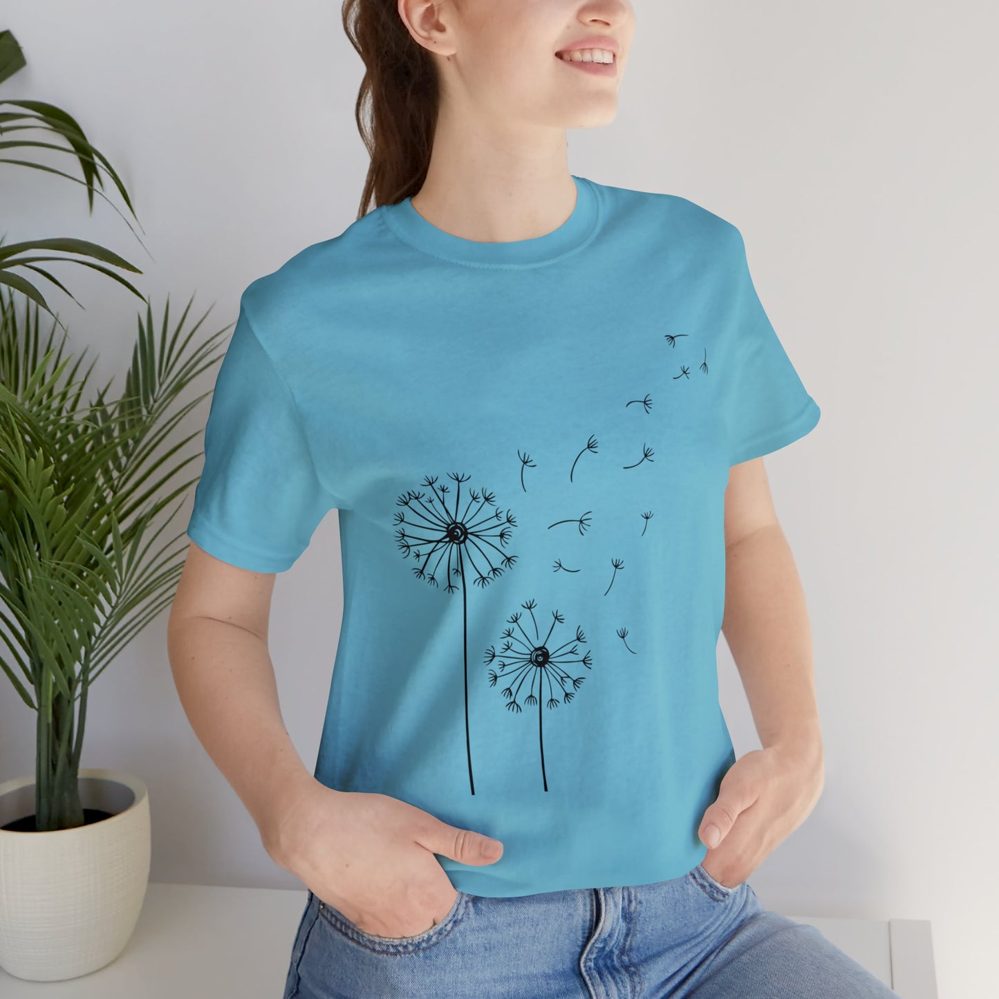 Beautiful flower Jersey Short Sleeve T-Shirt for Women