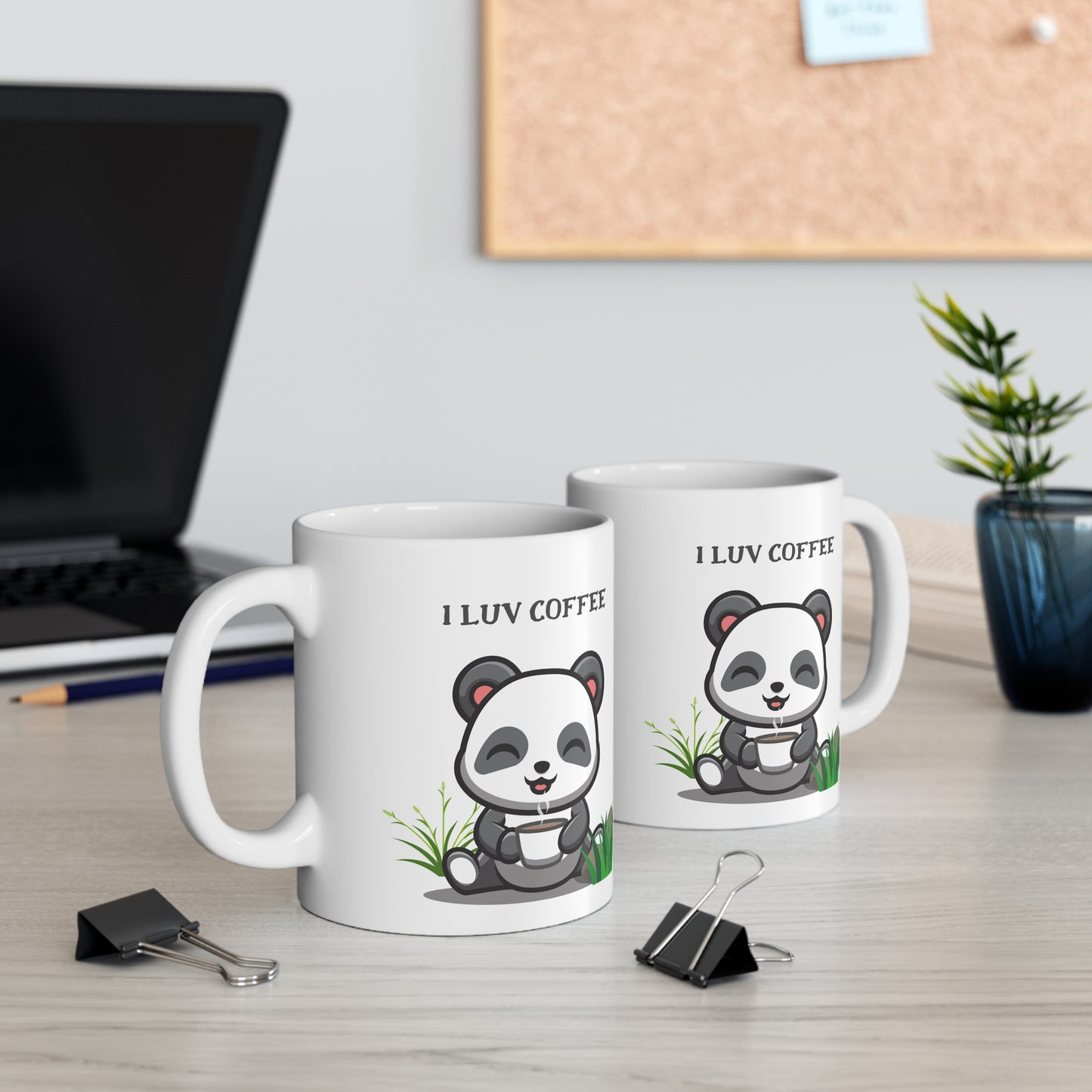 I Love coffee cute panda coffee Mug 11oz