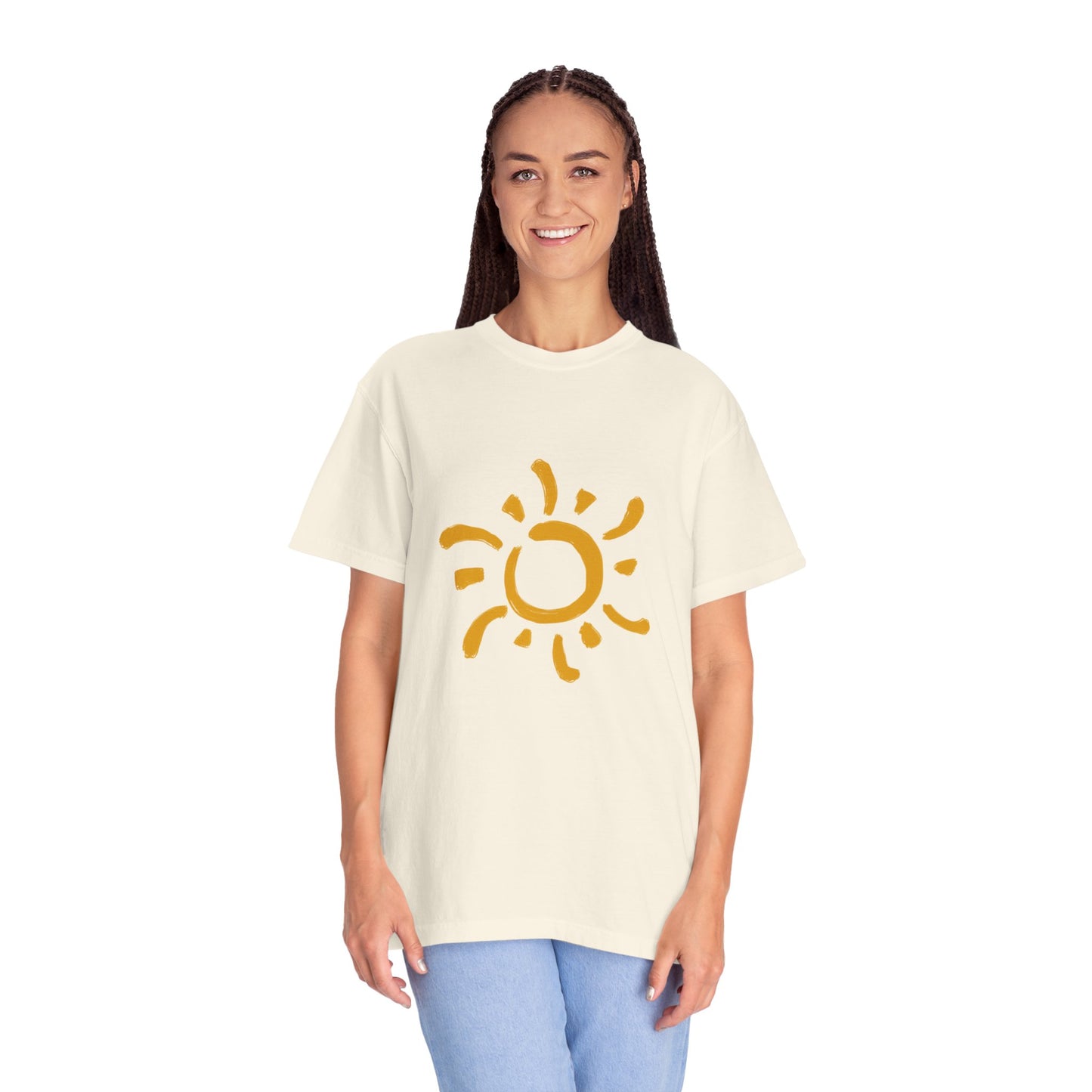 Beautiful rising sun art T-shirt for women