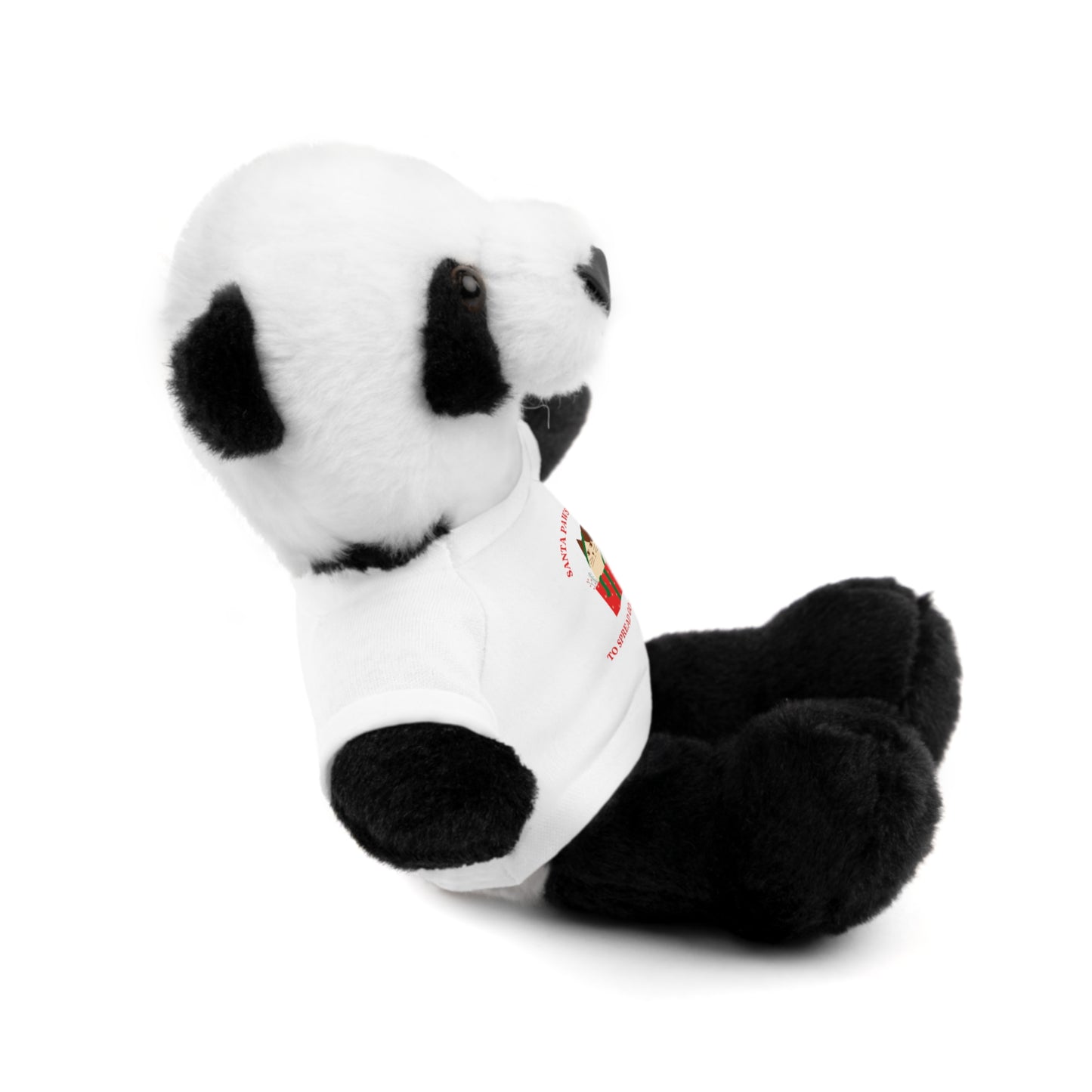 Cute sheep SANTA PAW IS HERE to spread good cheer soft toy