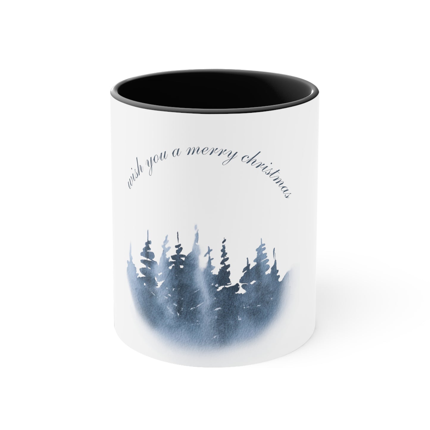 Forest snow Christmas coffee mug