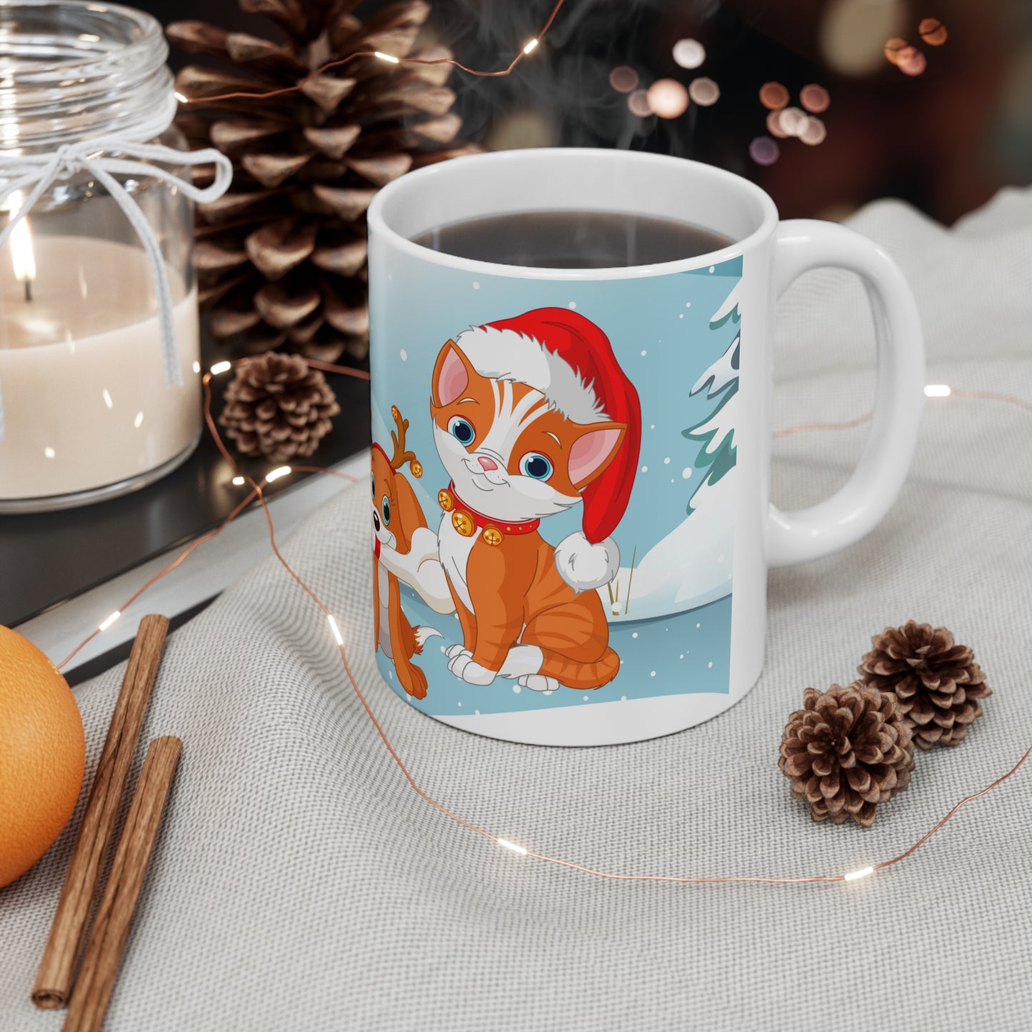 Cute and bright Merry Christmas Coffee Mug 11oz