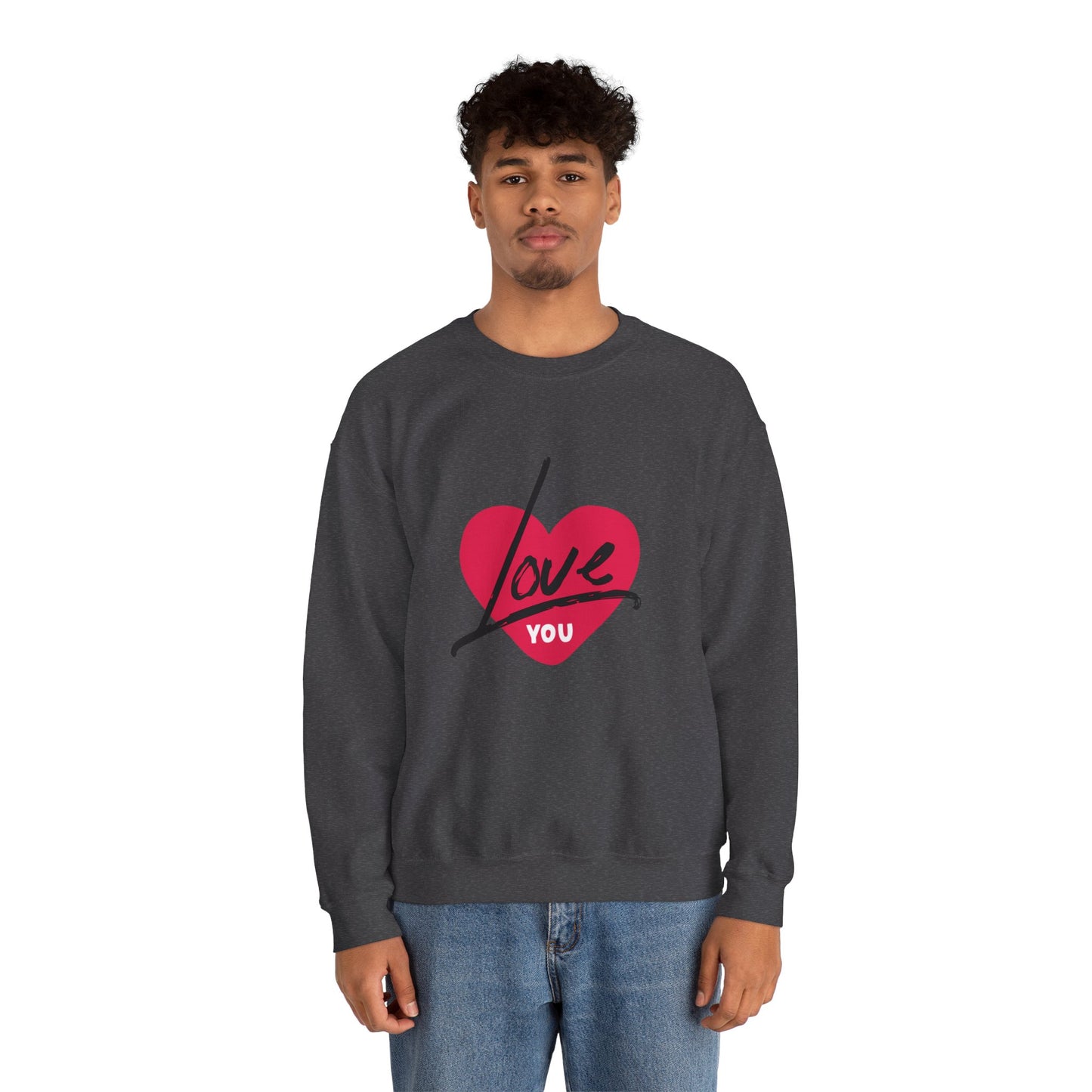 I LOVE YOU Valentine's special Heavy  Sweatshirt for men and women