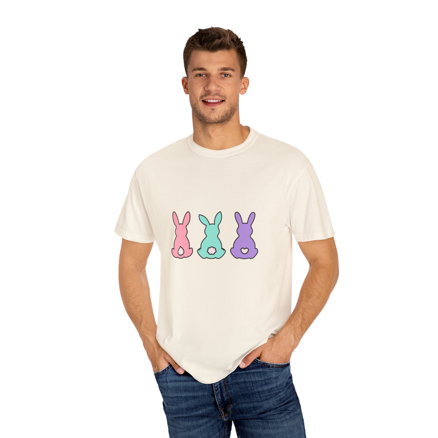 Cute and colourful bunny T-shirt for men and women