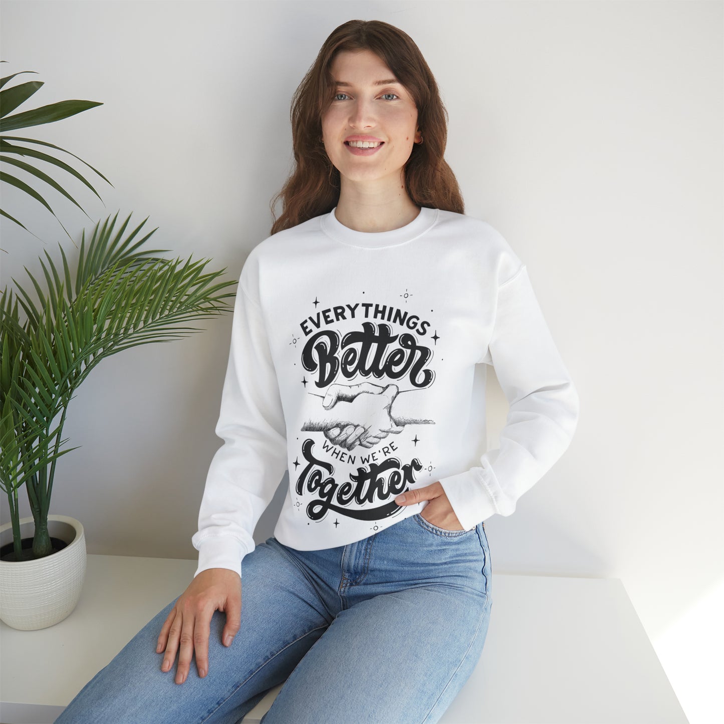 Everything is better together Heavy Blend™ Crewneck Sweatshirt