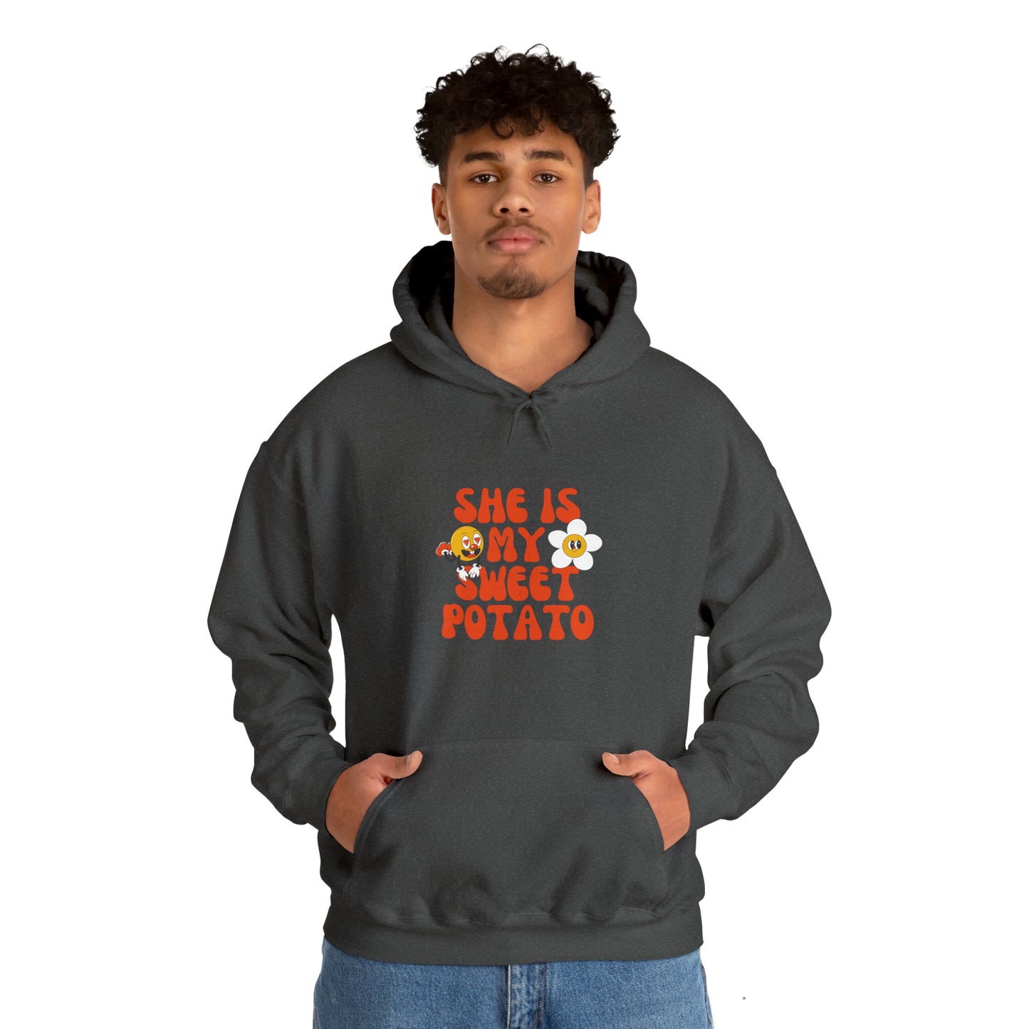 MEN and WOMEN cute she is my sweet potato Heavy Blend™ Hooded Sweatshirt