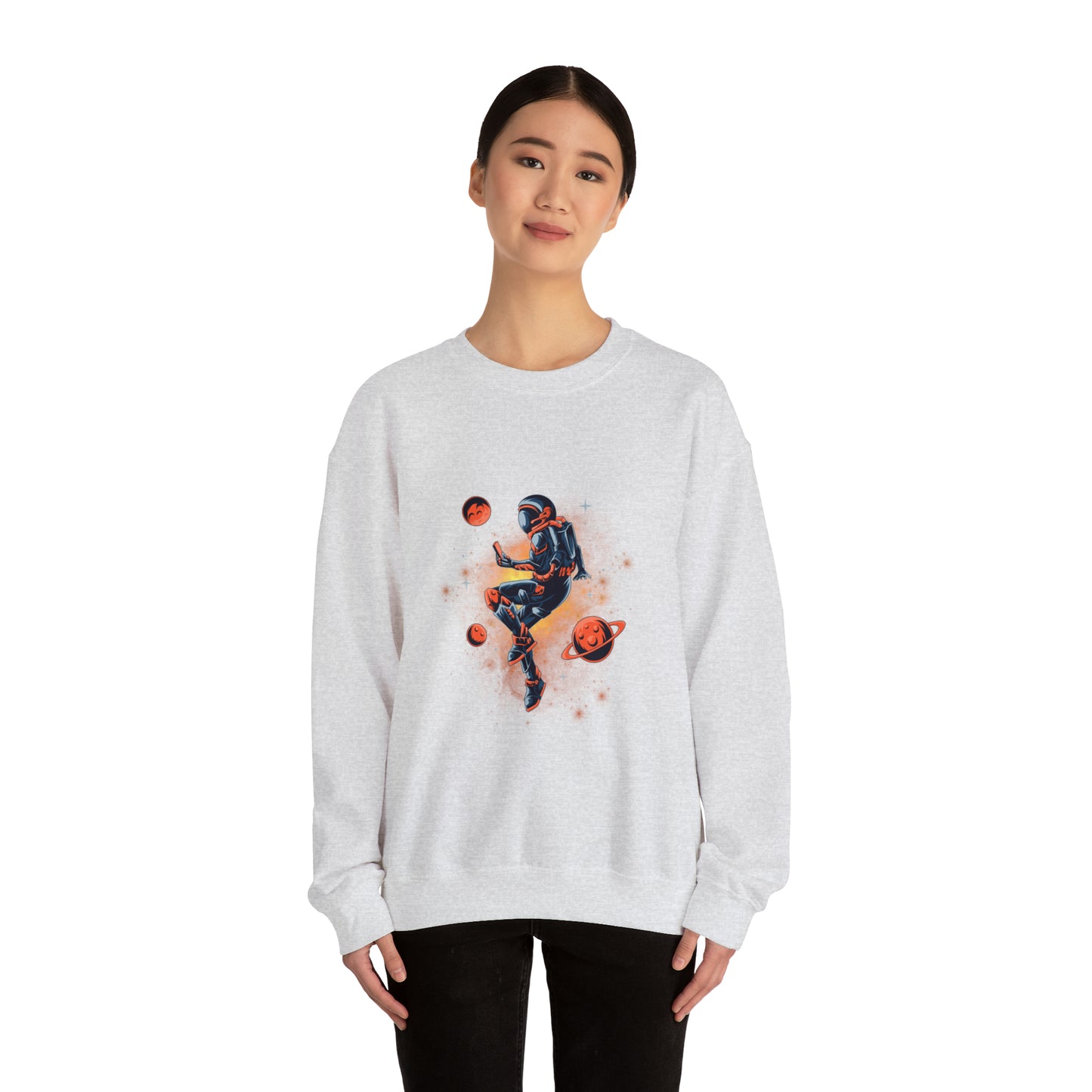 Beautiful Astronaut Heavy Blend™ Crewneck Sweatshirt for men and women