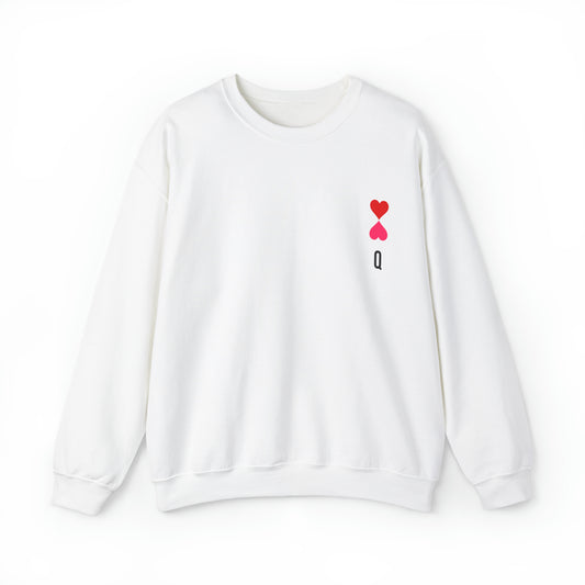 Heart queen Heavy Blend™ Crewneck Sweatshirt for men and women