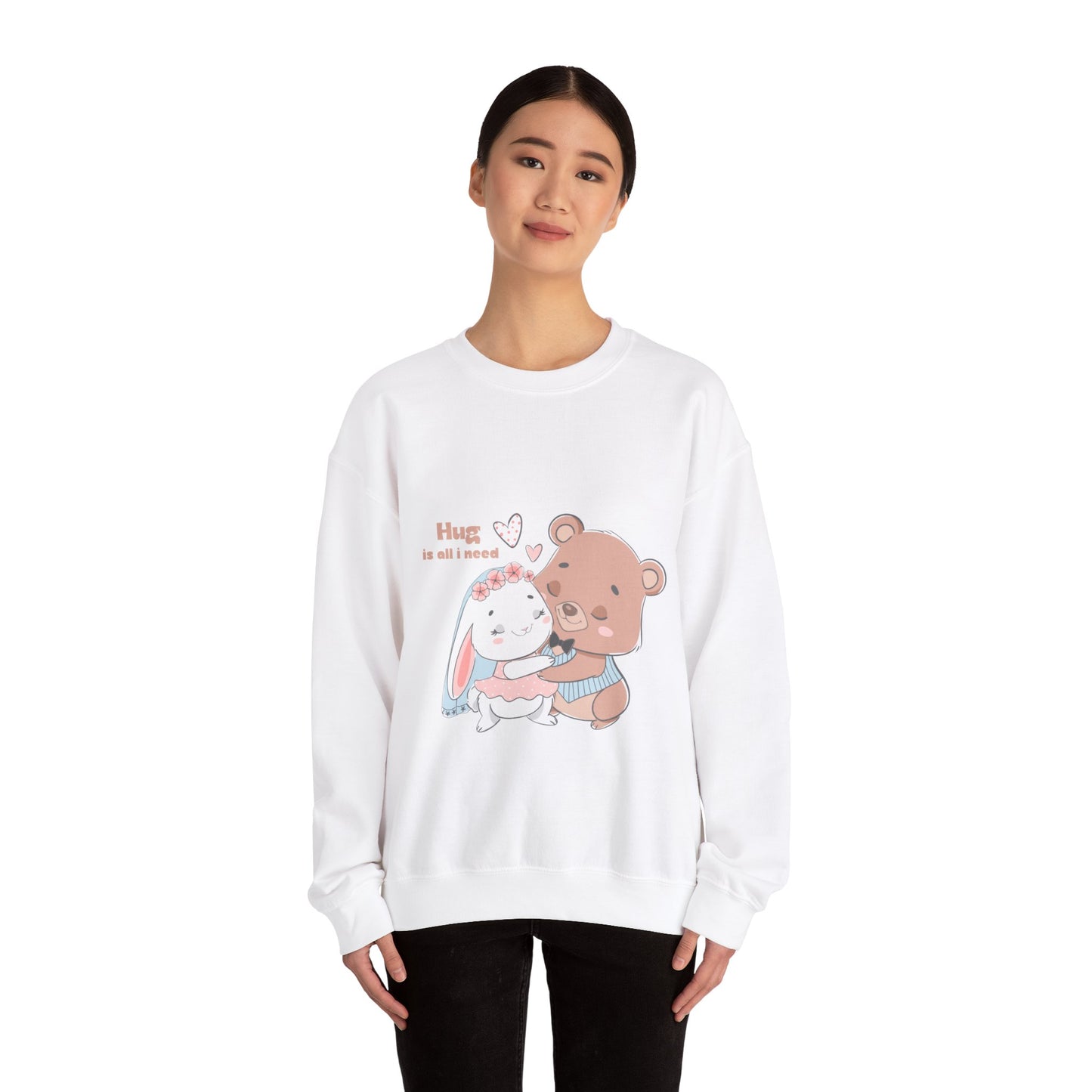 Hug is all i need Cute heavy Valentine's Special Sweatshirt for men and women