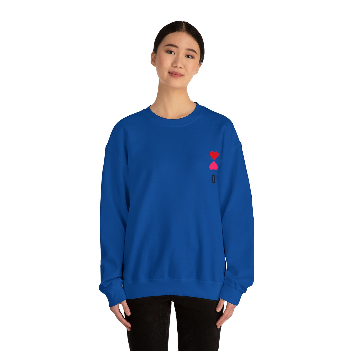 Heart queen Heavy Blend™ Crewneck Sweatshirt for men and women