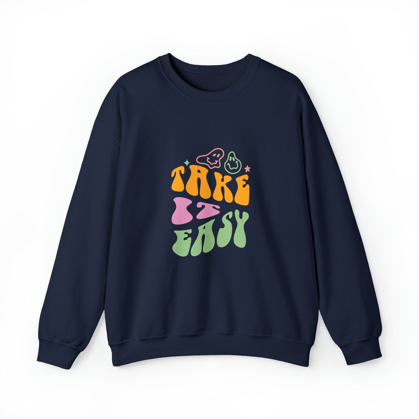 Take it easy colourful men and women Heavy Blend™ Crewneck Sweatshirt