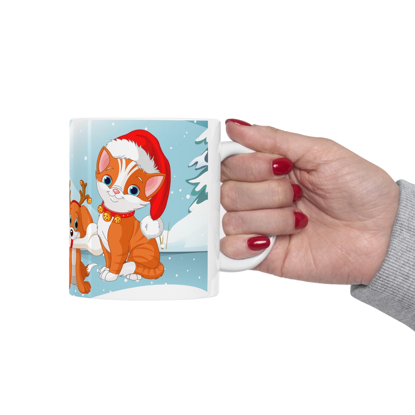 Cute and bright Merry Christmas Coffee Mug 11oz