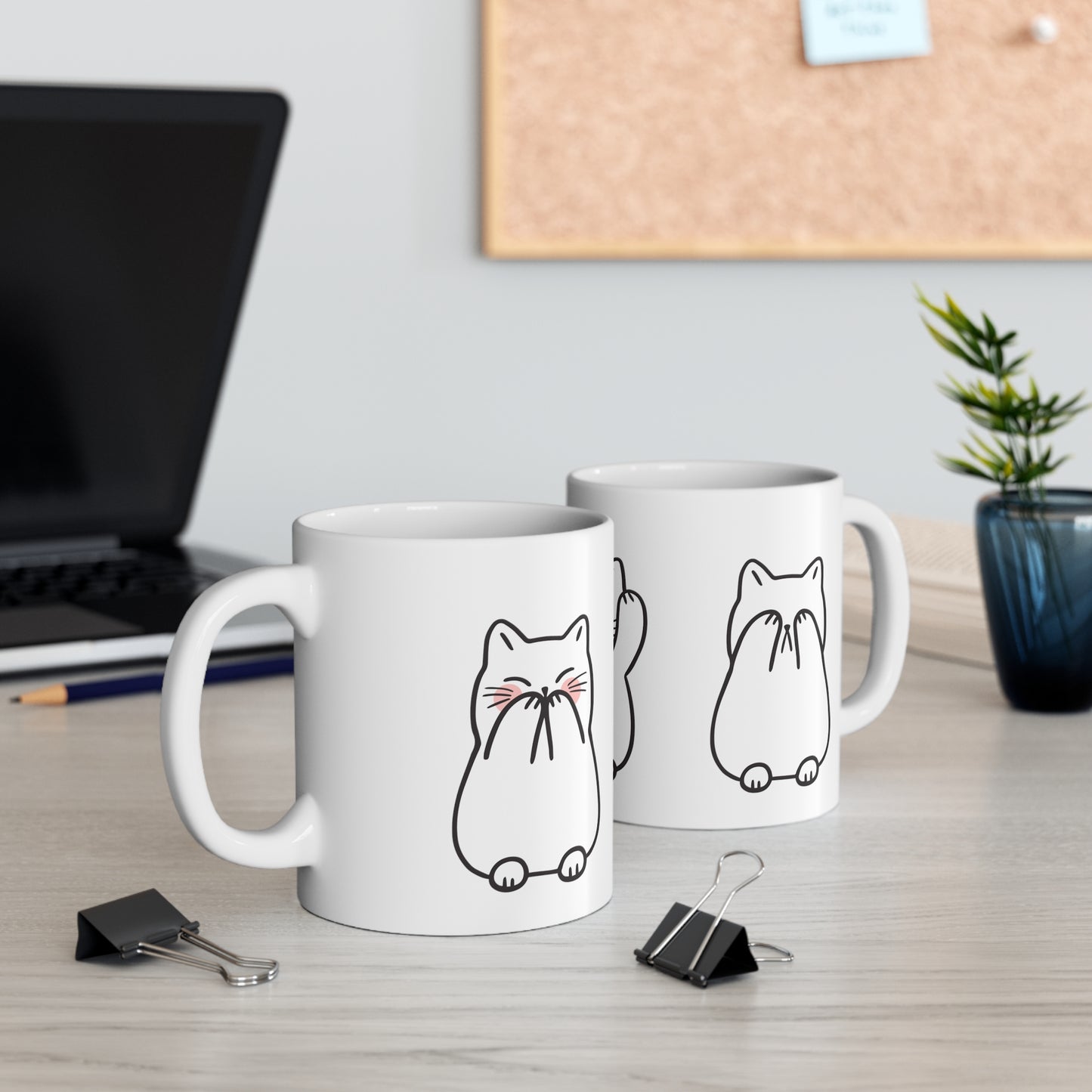 Cute three kitties coffee Mug 11oz