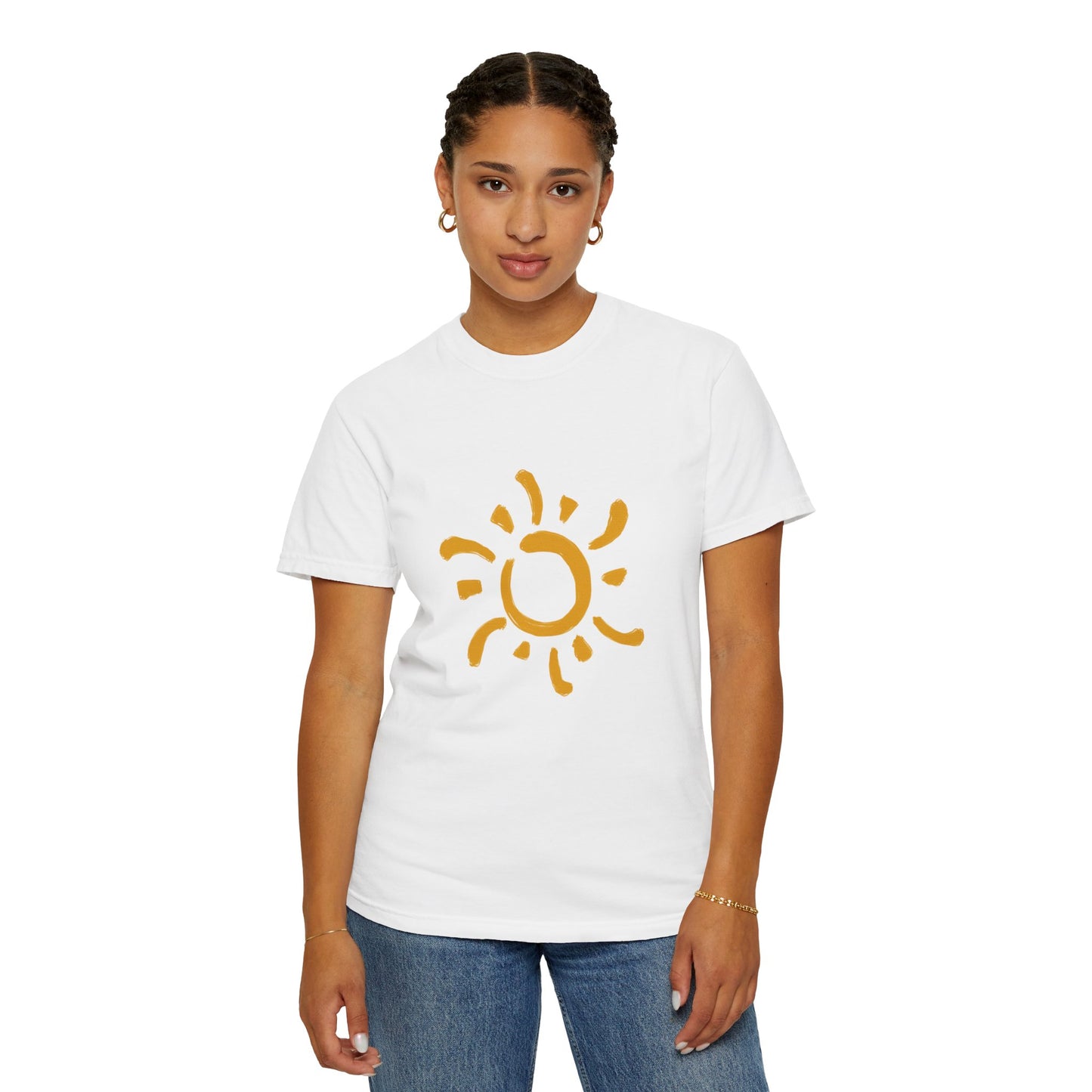 Beautiful rising sun art T-shirt for women