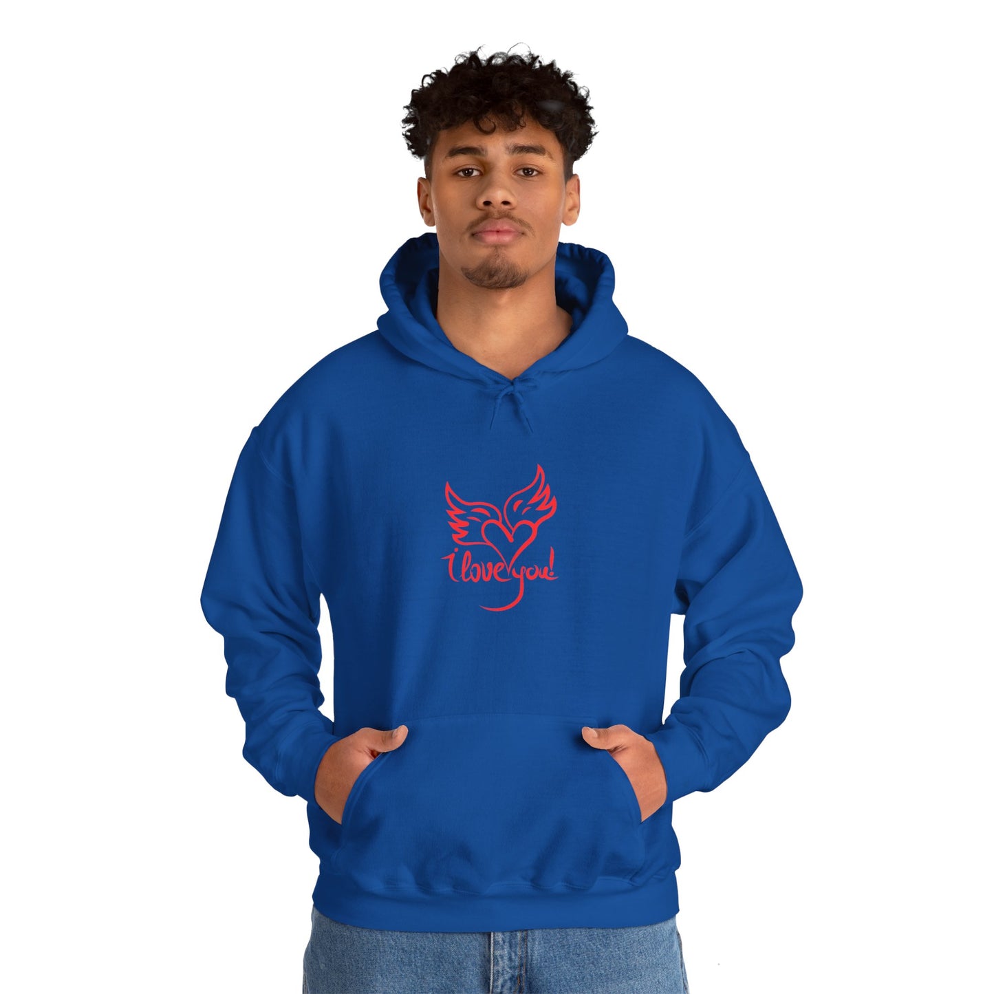 I love you beautiful valentine Heavy Hooded Sweatshirt for men and women