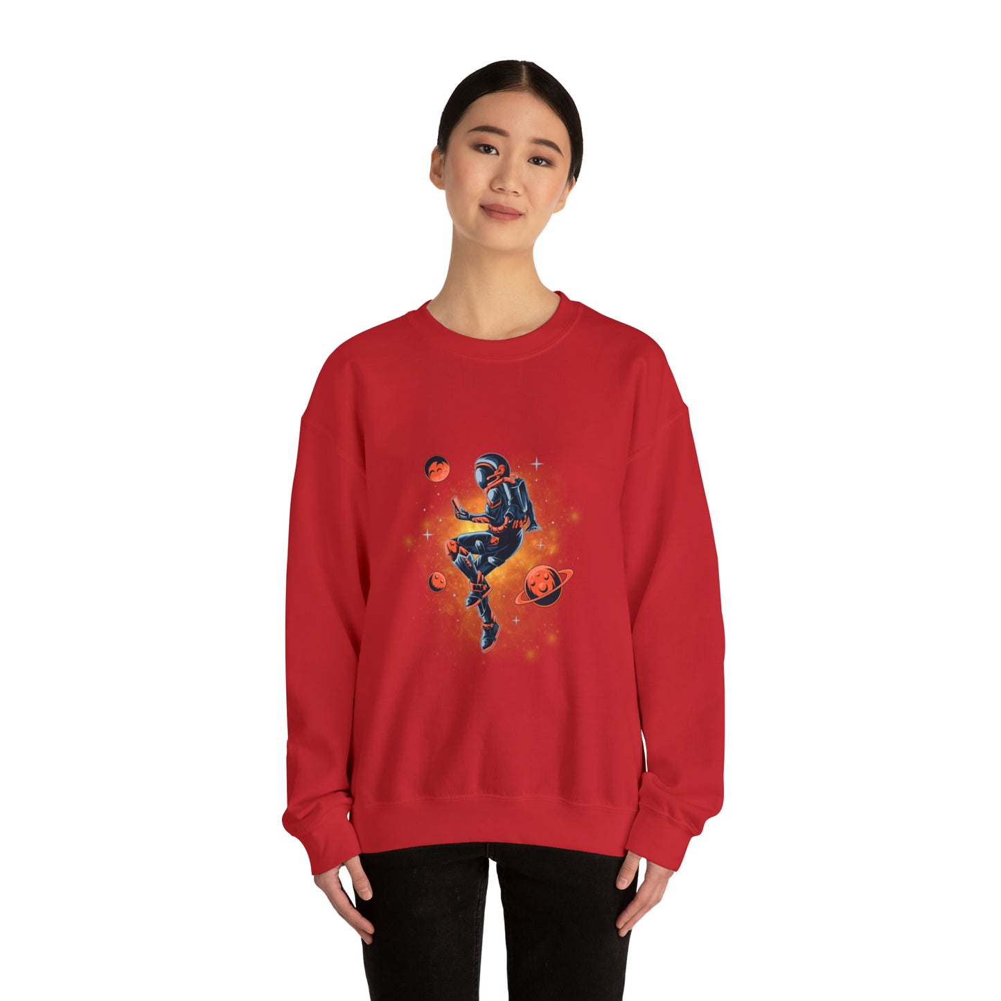 Beautiful Astronaut Heavy Blend™ Crewneck Sweatshirt for men and women