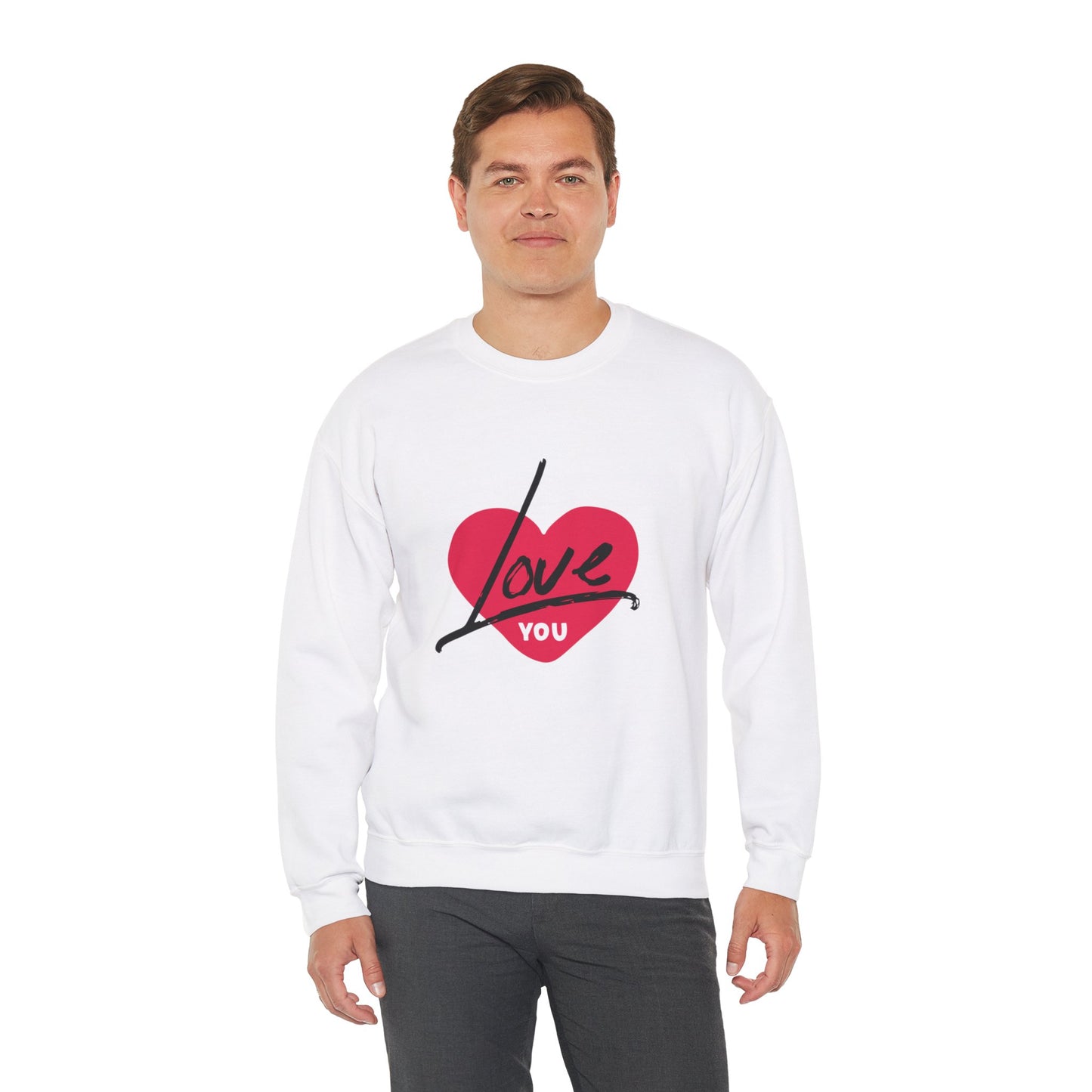 I LOVE YOU Valentine's special Heavy  Sweatshirt for men and women