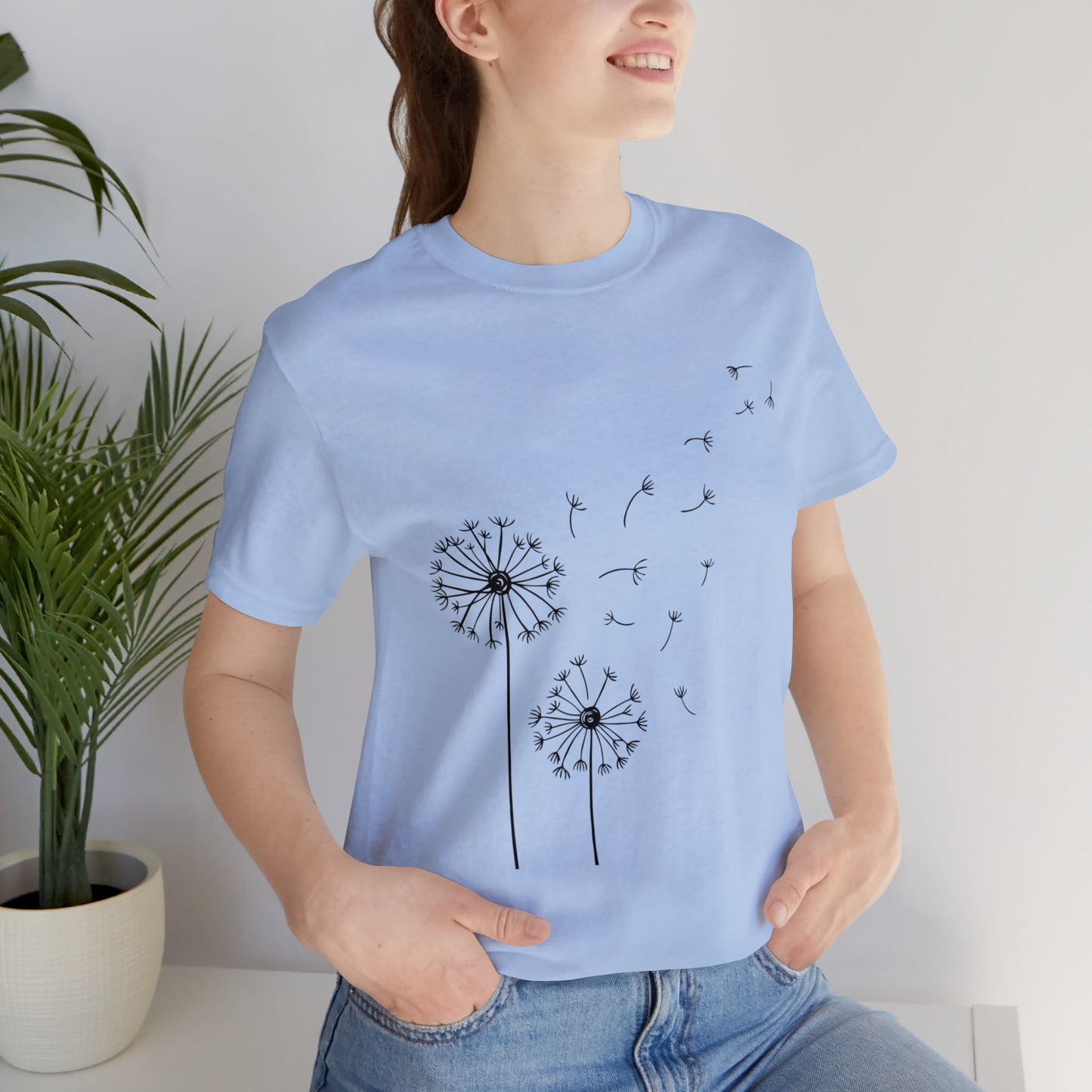 Beautiful flower Jersey Short Sleeve T-Shirt for Women