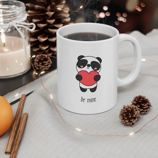 Be Mine cute panda Ceramic coffee Mug 11oz